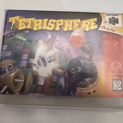 TETRISPHERE Nintendo N64. Authentic Game, Box, with Hard Plastic Protective Case