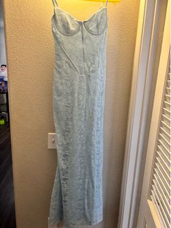 Baby blue lace dress