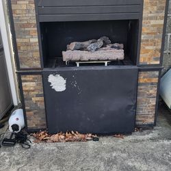 Outdoor Propane Fireplace 