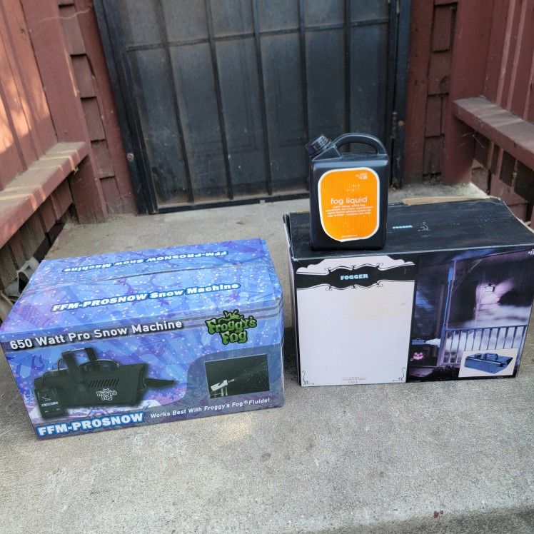 HESHAN LIDE Electronic Fogger FM-400P & Froggys 650 Watt Halloween Fog Machine Wired Remote Control