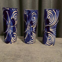 Mexican Style Porcelain Cups 