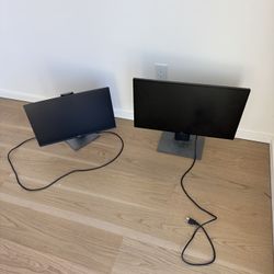 Two Dell Monitors