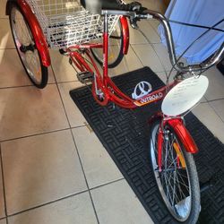 Tricycle 24in Tires With Cargo Basket 