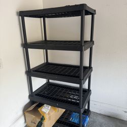 5-Shelf Plastic Storage