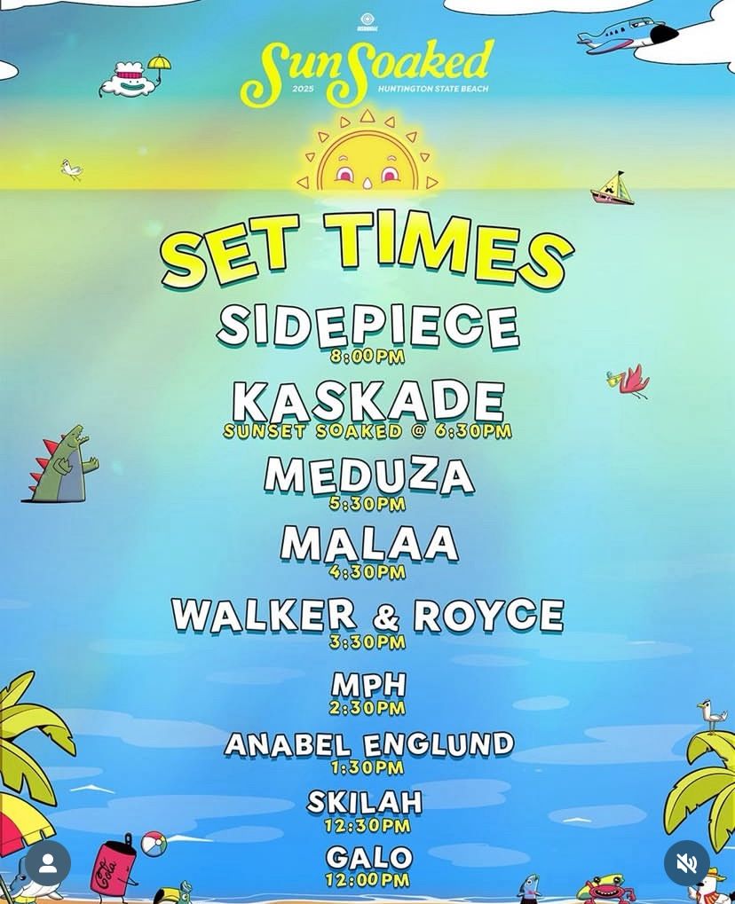 1 GA Ticket For Sunsoaked