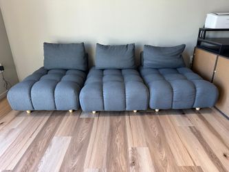 3 Sectional sofa seats 26"