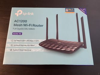 TP-Link AC1200 Mesh Wi-Fi Router Archer A6