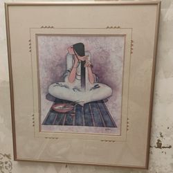 G.E. MULLAN SOUTH WESTERN FRAMED PRINT