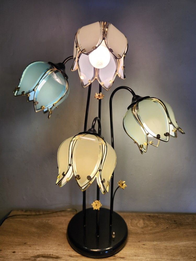 Vintage Lotus Table Lamp