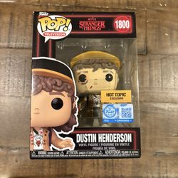 Funko Pop! Stranger Things: Bloody DUSTIN HENDERSON #1800 Hot Topic Exclusive