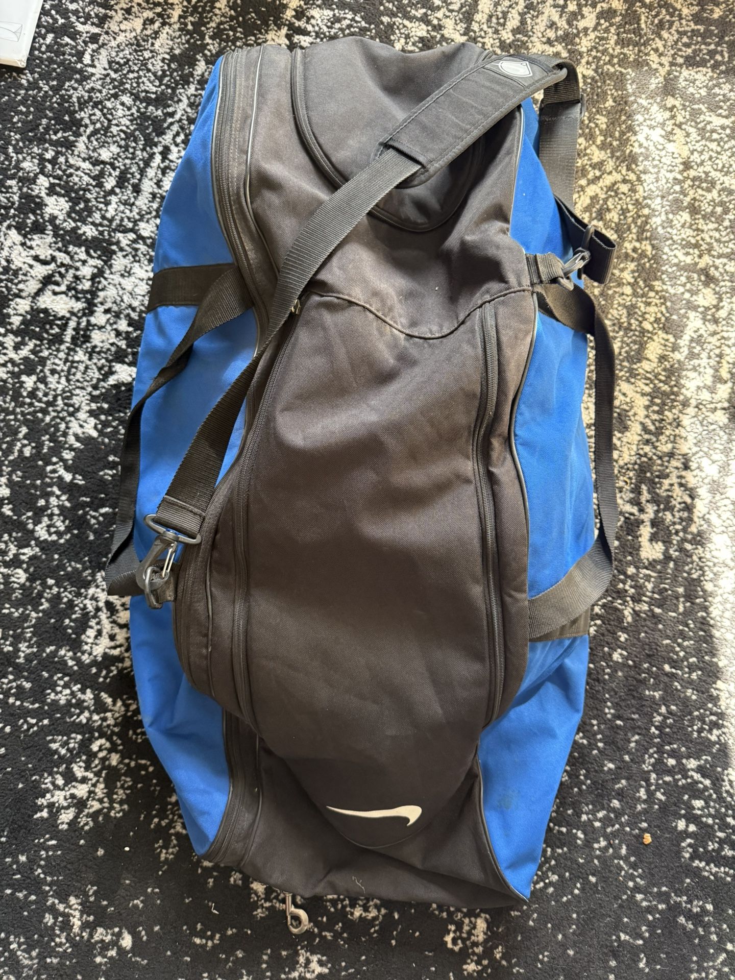 Nike Baseball Softball Bat Equipment Duffle Bag Tote blue