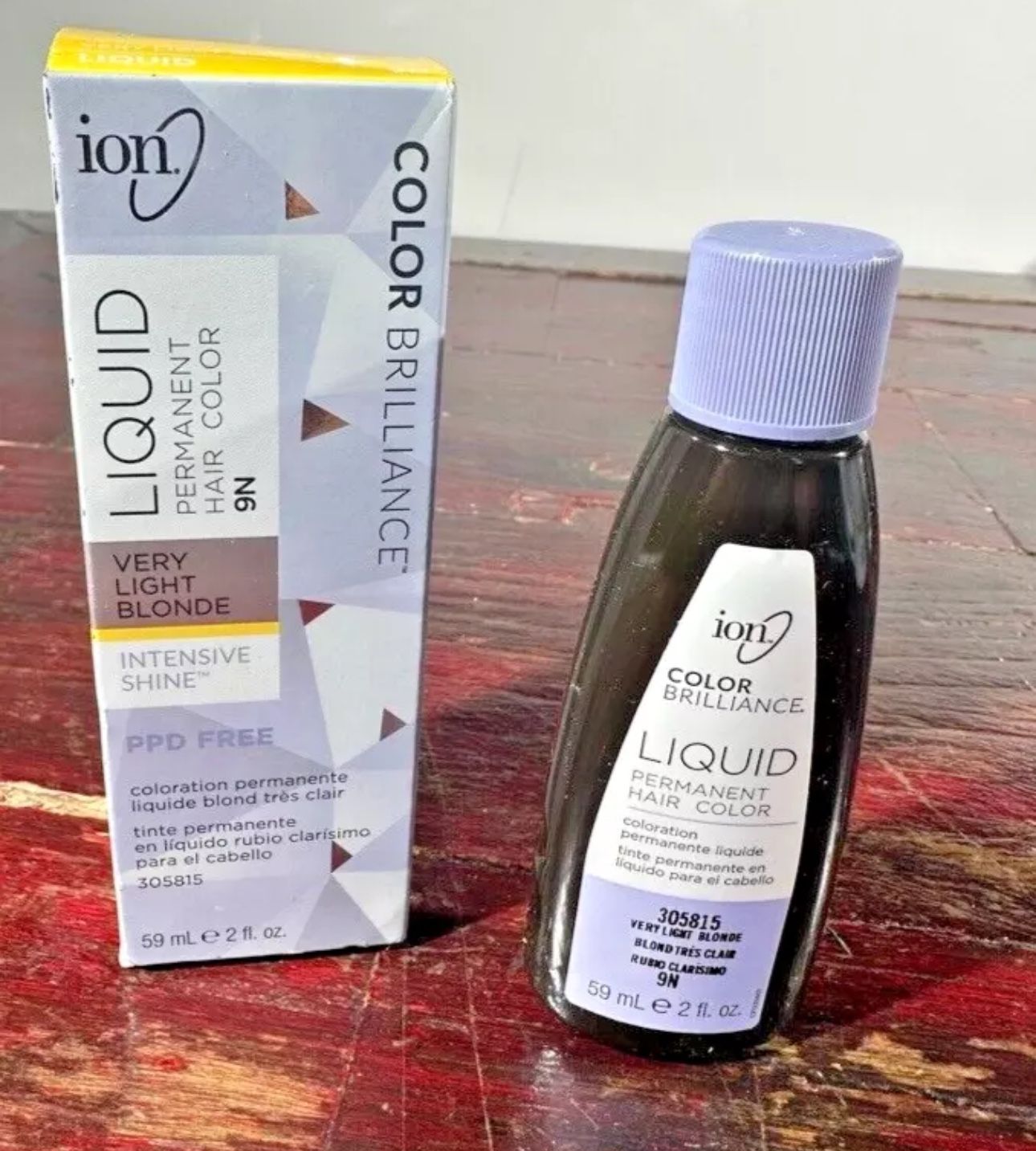 Ion Permanent Liquid Hair Color very light blonde 9n