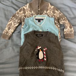 Boys Size 18 Months Sweater And Vest Bundle