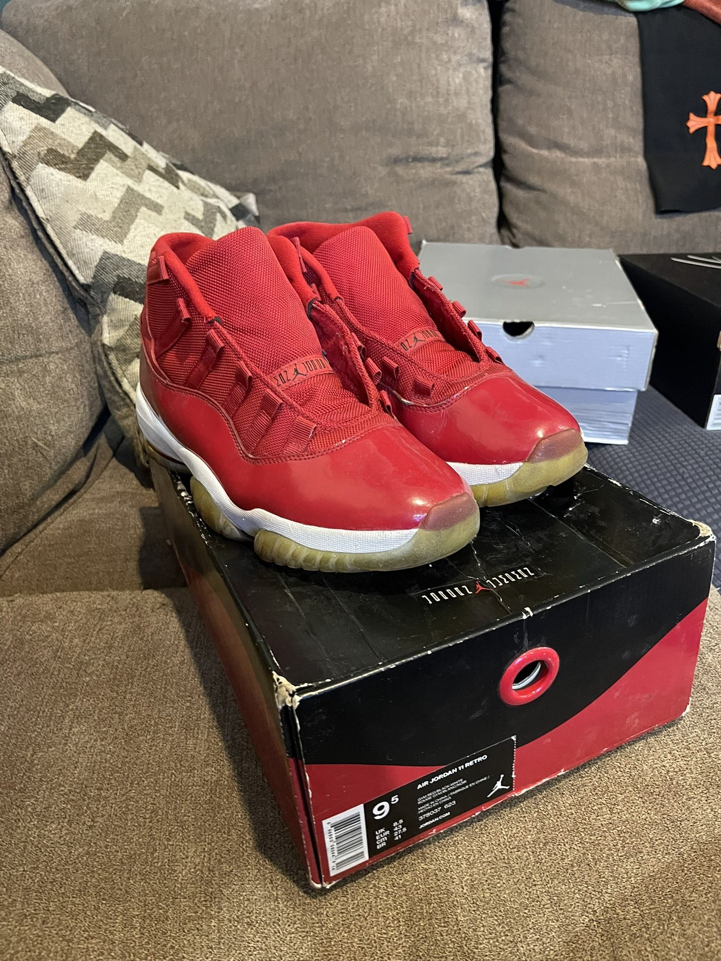 All Red Jordan 11s