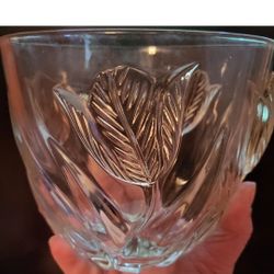 Vintage Clear Crystal Glass Tulip Design 5 1/2" Vase 24% Lead Crystal France