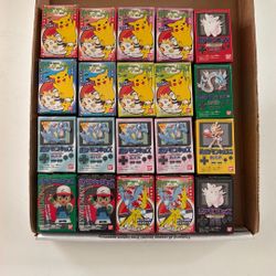 Pokémon Mini Figure Empty Boxes. 20 Boxes 1999 Bandai Japan