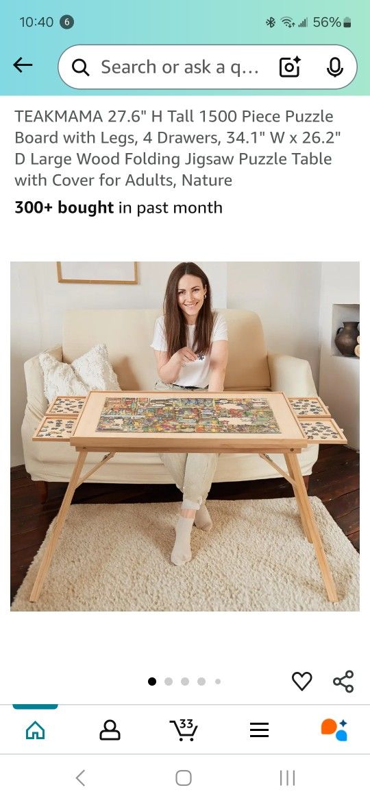 Puzzle Table Work Station