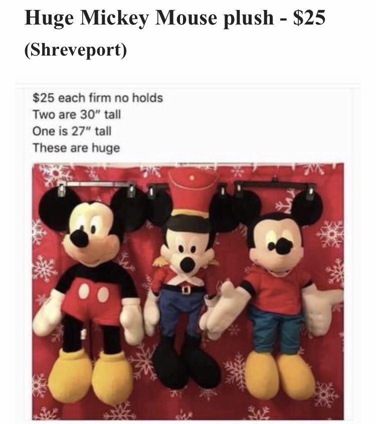 Mickey Mouse Huge Plush