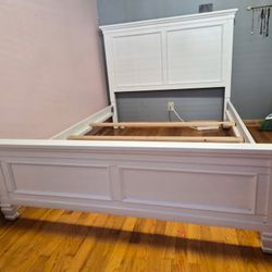 White Queen Bed frame 
