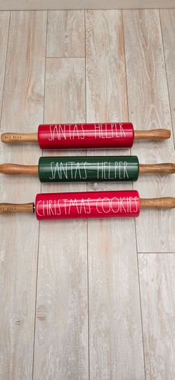 Rae Dunn christmas Rolling Pins $10 each