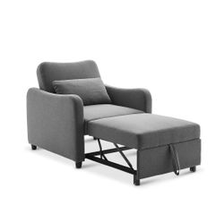 mopio Sophie 4-in-1 Convertible Sleeper Chair Bed, Accent Chair, Chaise Lounge, Comfy Reading Armchair, Pull Out Sofa Bed with Adjustable Backrest for