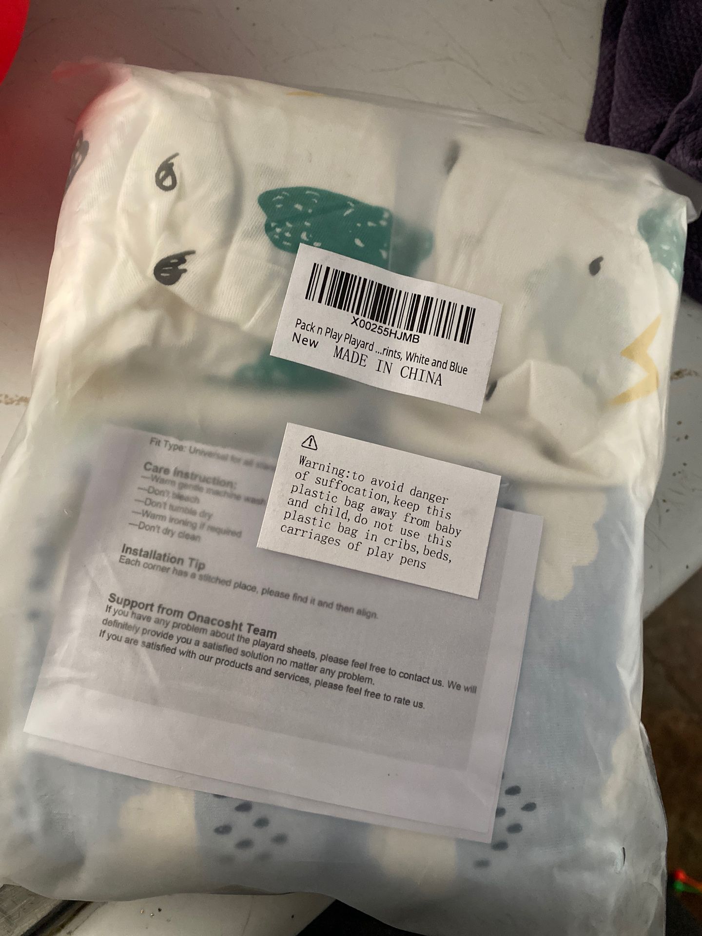 Pack and play sheets