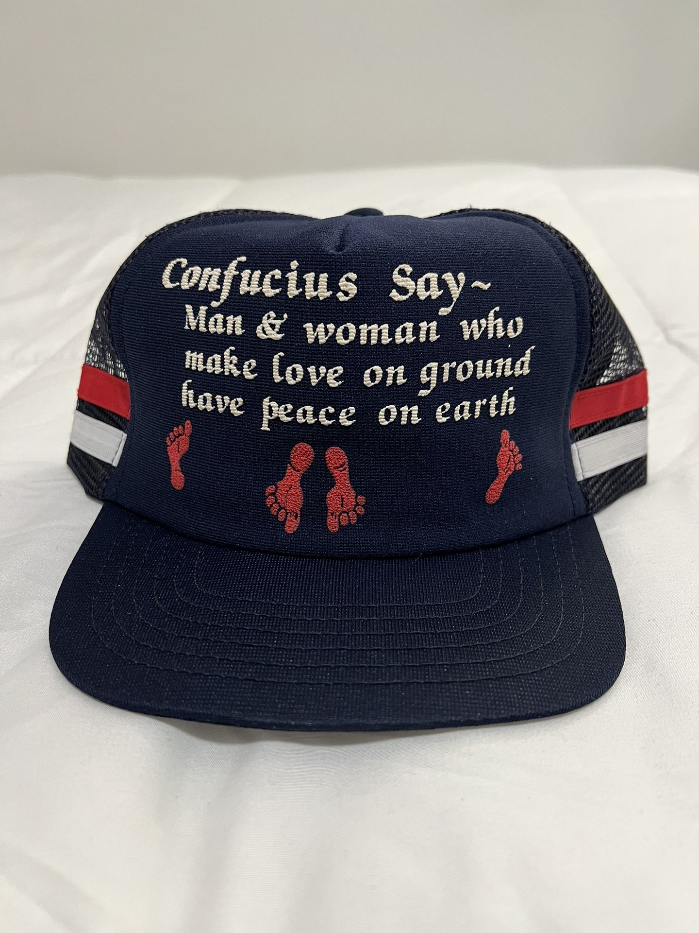 Vintage 80s Confucius Say Trucker Hat