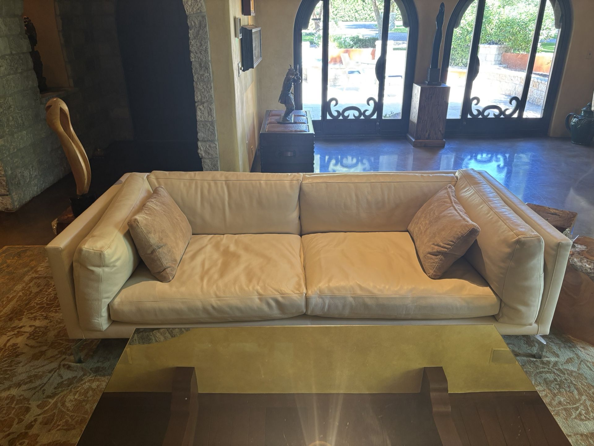 Designer MCM Leather Sofa 