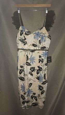 Lulus Floral Embroidered Midi Dress