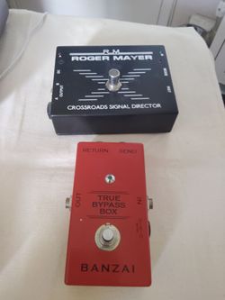 Roger Mayer Crossroads Signal Director & Banzai True Bypass Box $100 cash for both