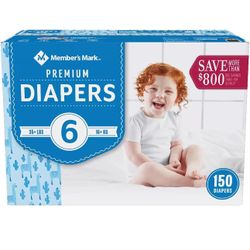 Members Marc size 6 diapers three packages total diapers 150 brand new in packaging factory sealed