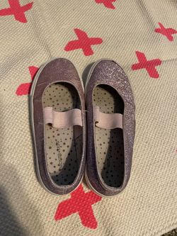 Girls Pink Sparkle Shoes Size 13