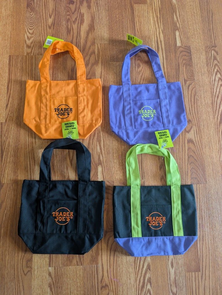 Trader Joes Halloween Mini Tote Bags