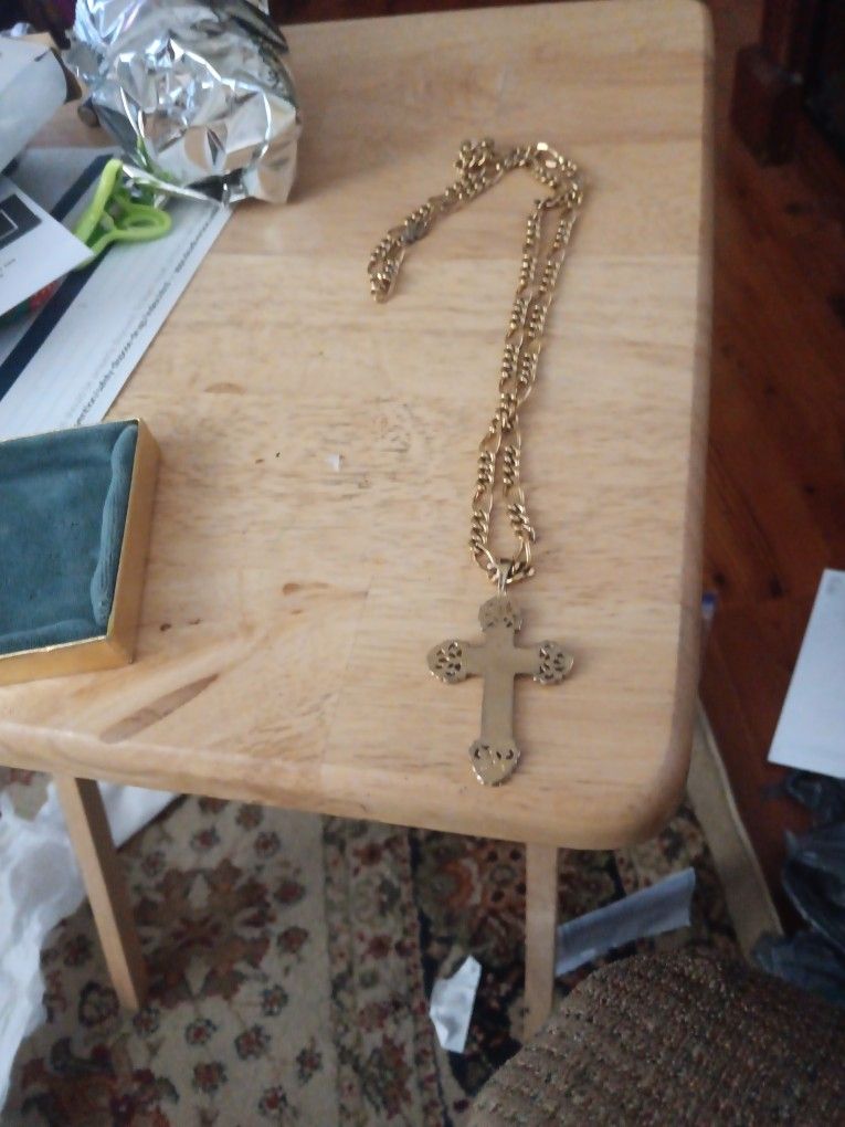 Gold Cross And China  All Plated