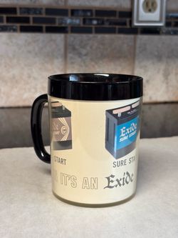 Vintage Exide Battery Thermo Serv Cup