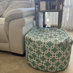 Bean Bag Cubed Indoor/Outdoor Pouf Ottoman Stuffed