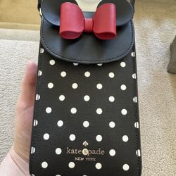 Disney X Kate Spade New York Minnie Mouse North South Flap Phone Crossbody