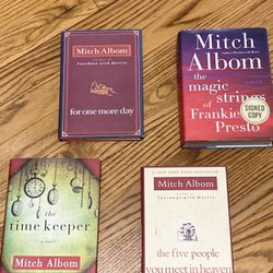 Lot of 4 Mitch Albom Hardcover Books