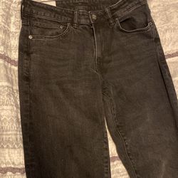 H&M Men Black Jean Pants 31/32