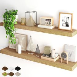 Floating Shelves for Wall, 48 Inch x 6.5 inch Floating Shelves Set of 2