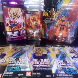 DRAGON BALL SUPER CARD GAME FUSION WORLD Starter deck: SON GOKU TOY BUNDLE