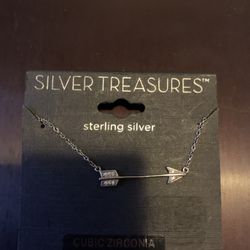 Sterling Silver Arrow Necklace 
