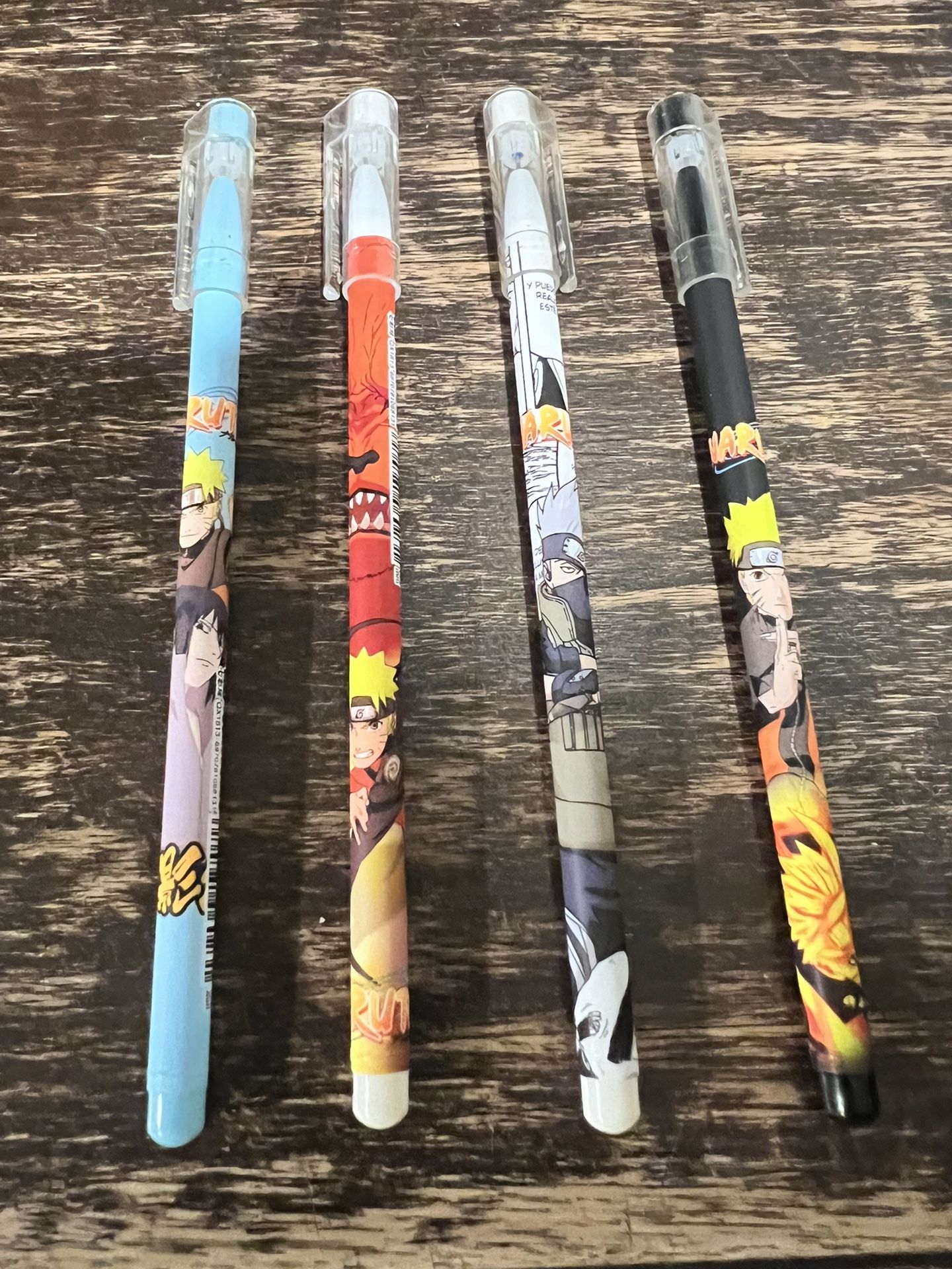 Naruto fine liner pens 4 pieces