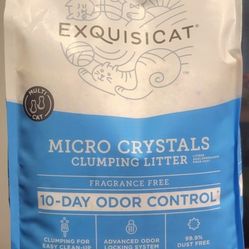 Exsquisicat Cat Litter Micro Crystals Clumping Litter 7lb for Sale in San Diego CA OfferUp