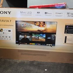 75” Sony smart 4k Bravia 7 mini led tv