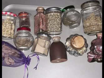 5$- 10 different Herb in jars & extra etc.