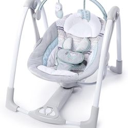Ingenuity Compact Lightweight Portable Baby Swing With Music