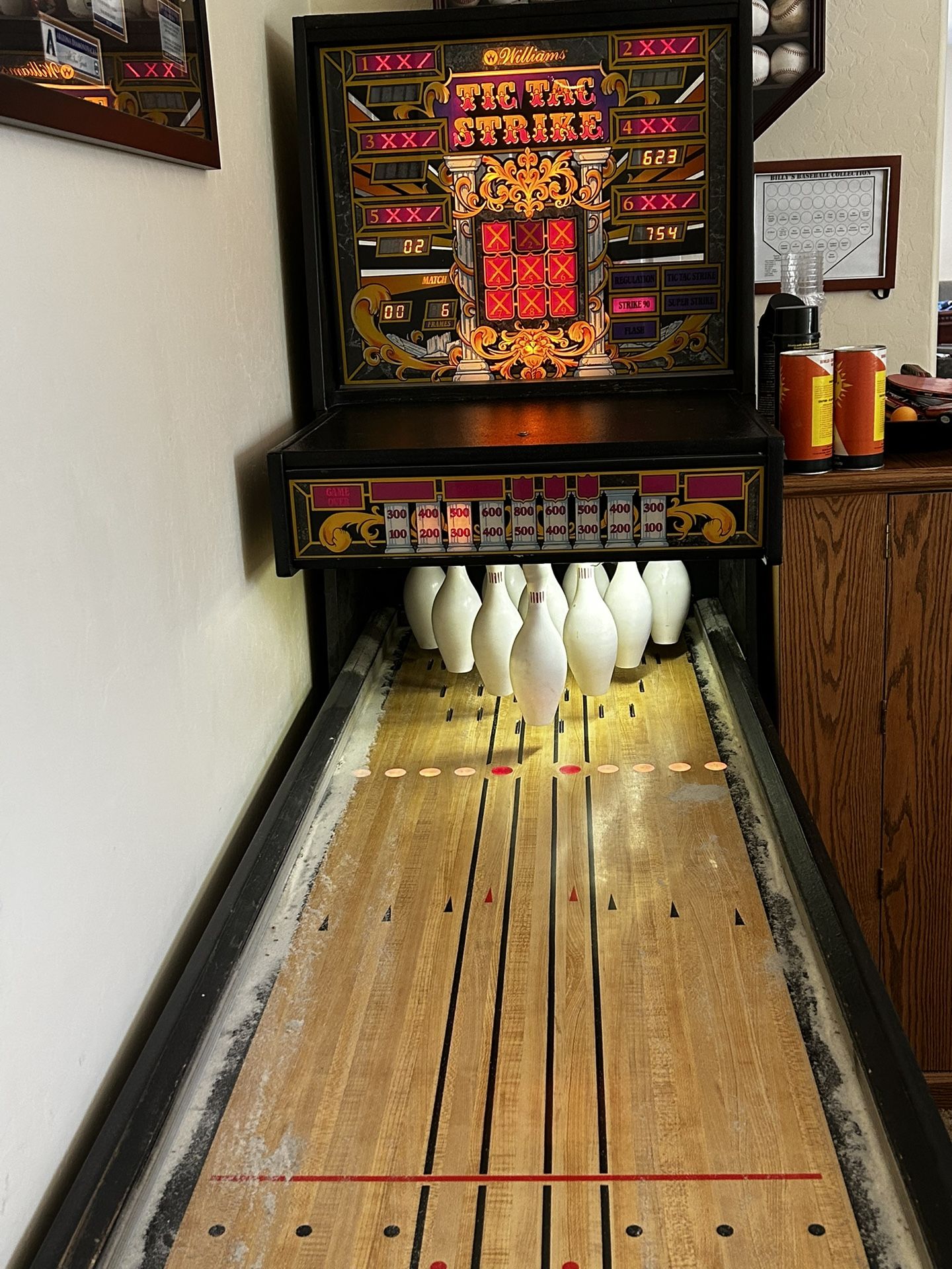 Williams Tic Tac Strike Shuffle Bowl Game