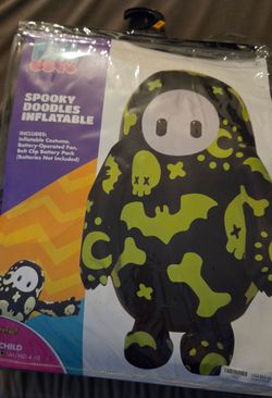 Fall Guys Spooky Doodles Inflatable Kids Costume