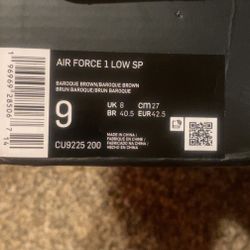 Air Force 1 X Supreme Brown 